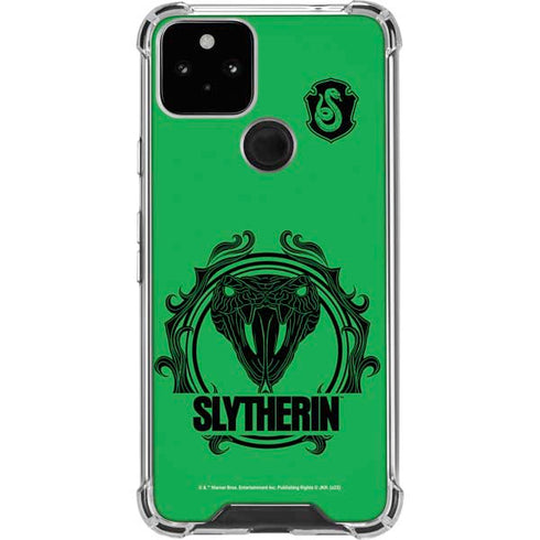 Wizarding Worlds Harry Potter Slytherin Illustration Google Pixel 5 Clear Case